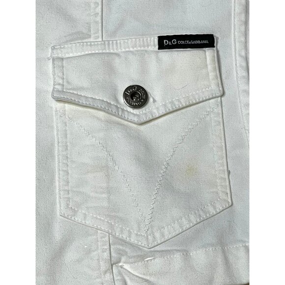 Dolce & Gabbana Womens White Cotton Blazer Jacket Size 32/36 IT Made In Italy - Picture 7 of 14